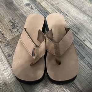 Rainbow platform sandals